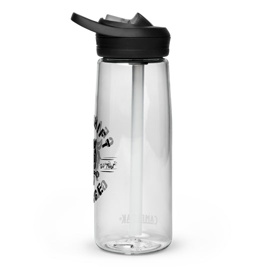 Gearshift Garage Shop Cat - sports water bottle