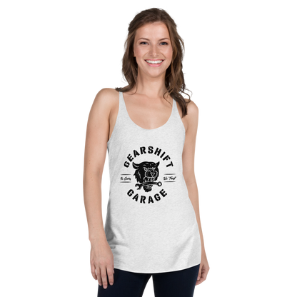 Shop Cat Gearshift Garage - Women's Racerback Tank